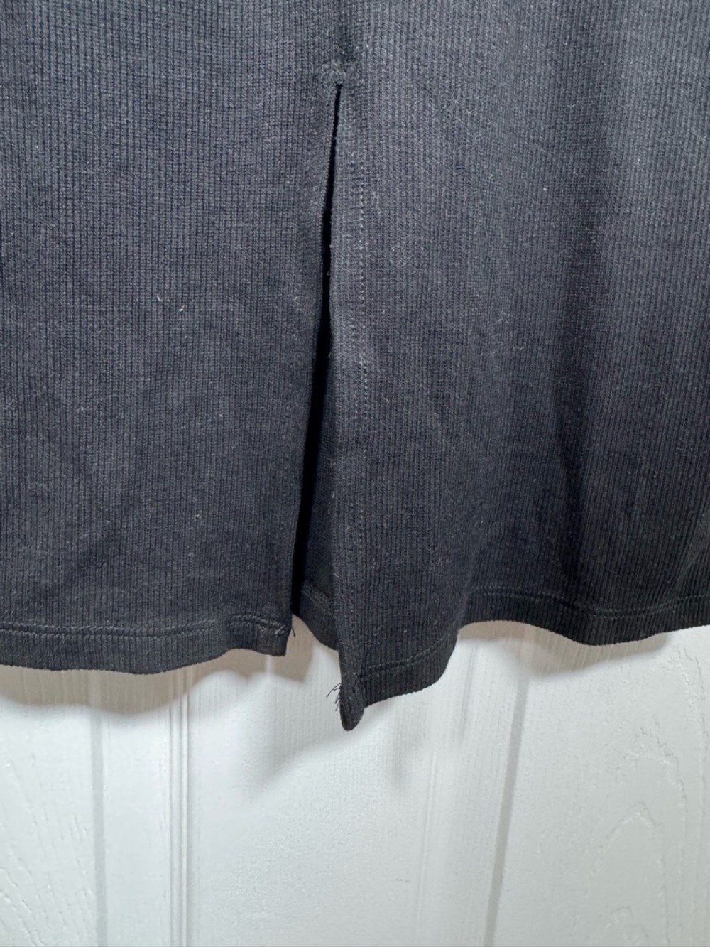 Marine Layer Ribbed Midi Dress Black Tank Minimalist Bodycon XS - Picture 6 of 6